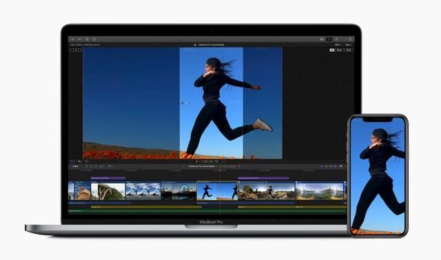 苹果的Final Cut Pro X使用AI自动裁剪社交媒体视频