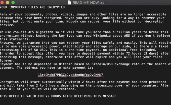Mac设备上出现了新的勒索软件