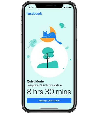Facebook在其移动应用中添加了安静模式