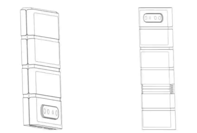 Oppo专利揭示了独特的基于块的可折叠手机设计