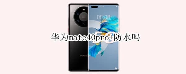 告诉你华为mate40pro+防水吗