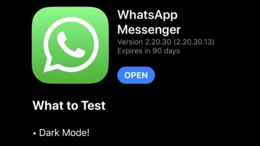 WhatsApp暗模式更新现在可用于iOS Beta用户