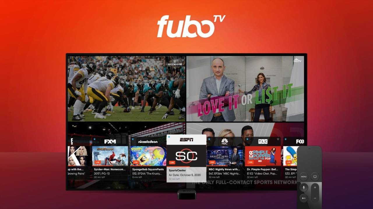 fuboTV现在可以让苹果电视用户同时观看四场体育比赛