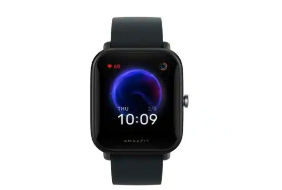 Amazfit Bip U智能手表有黑色，绿色和粉红色可供选择