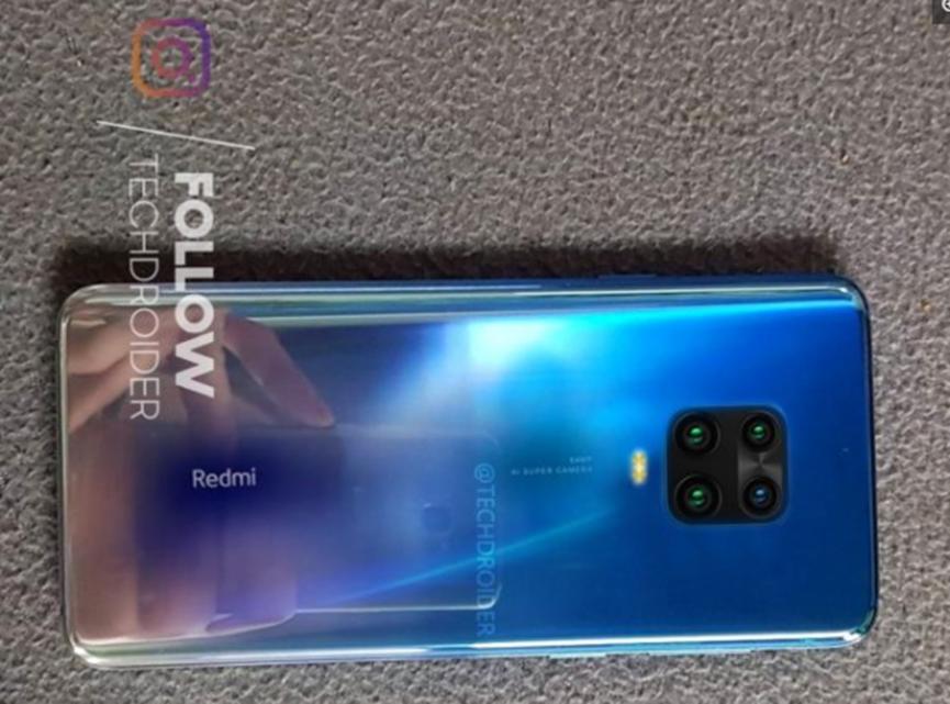 Redmi Note 9 Pro实时图像显示了四摄像头和华丽的渐变设计