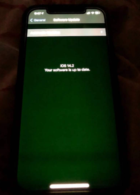 某些iPhone 12屏幕有问题，显示屏发绿
