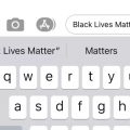 如果输入“黑人的命也是命”或“BLM” iOS键盘现在会提示黑拳表情符号