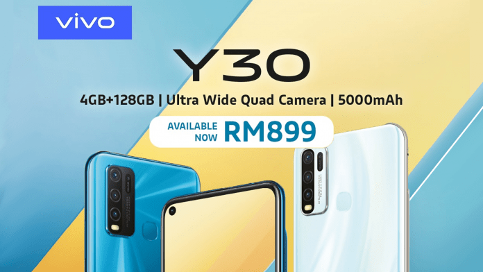 Vivo  Y30在马来西亚以RM899悄悄推出