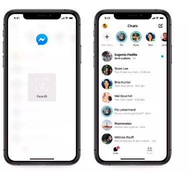 Facebook  Messenger现在可以将您的聊天锁定在Face  ID