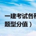 一建考试各科题型及分值（年一建考试科目及题型分值）