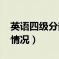 英语四级分数分配2006（英语四级分数分配情况）