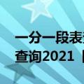 一分一段表查询2021四川理科（一分一段表查询2021【汇总】）