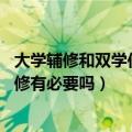 大学辅修和双学位有什么区别（辅修和双学位的区别 大学辅修有必要吗）