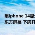 曝iphone 14显示屏是京东方的吗（iPhone 14将用国产京东方屏幕 下周开始量产）