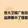 各大卫视广告投放服务（今日最新更新 拿出50%投放预算 品牌看中了播客什么）