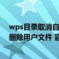 wps目录取消自动更新（今日最新更新 消息称WPS会自动删除用户文件 官方重申毫无此事）