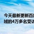 今天最新更新百度：杜潇潇的“问与问”已经覆盖了19个领域的4万多名受访者