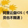 阿里云盘iOS（今日最新更新 阿里云盘iOS版3.8.0亮相 非会员也不限速）