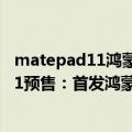 matepad11鸿蒙版本（今日最新更新 华为MatePad Pro 11预售：首发鸿蒙OS 3.0 首销3299）