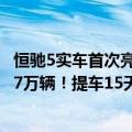 恒驰5实车首次亮相（今日最新更新 恒大：恒驰5已预售超3.7万辆！提车15天内可退车退款）