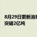 8月29日更新消息 中国海油：渤海油田辽东湾累计生产油气突破2亿吨