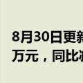 8月30日更新消息 大山教育上半年营收987.4万元，同比减少95.4%