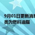 9月01日更新消息 理想汽车申请“理想能源”商标，国际分类为燃料油脂