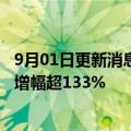 9月01日更新消息 西安吉利汽车公司注册资本增至3.5亿元，增幅超133%