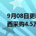 9月08日更新消息 瑞幸咖啡未来三年将在巴西采购4.5万吨咖啡豆