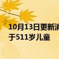 10月13日更新消息 辉瑞在日本申请改良新冠疫苗加强针用于511岁儿童