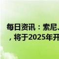 每日资讯：索尼、本田合资公司推出新电动汽车品牌Afeela，将于2025年开放预订