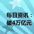每日资讯：上海市长：上海GDP连续两年突破4万亿元