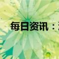 每日资讯：沪深两市成交额突破一万亿元
