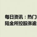 每日资讯：热门中概股多数上涨，百度涨超7%，再鼎医药、陆金所控股涨逾5%