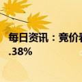 每日资讯：竞价看龙头：市场焦点股锐明技术（3板）高开2.38%