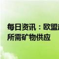 每日资讯：欧盟起草《关键原材料法》，旨在保障能源转型所需矿物供应