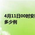 4月11日00时安徽宣城疫情最新确诊数及宣城的疫情一共有多少例