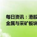 每日资讯：港股收评：恒生科技指数跌1.21%，建筑材料、金属与采矿板块逆市上涨，汽车、绿色电力股下挫