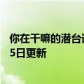 你在干嘛的潜台词是什么意思啊（你在干嘛）2023年05月25日更新