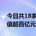 今日共18家公司限售股解禁，思瑞浦解禁市值超百亿元