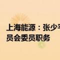 上海能源：张少平辞去董事和战略委员会 审计与风险管理委员会委员职务