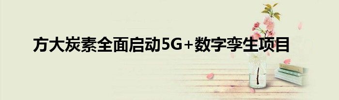 方大炭素全面启动5G+数字孪生项目