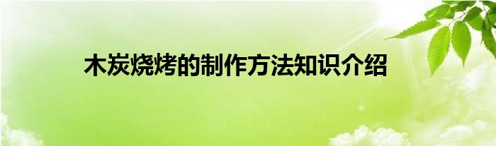 木炭烧烤的制作方法知识介绍