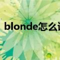 blonde怎么读 英语blonde怎么读知识介绍