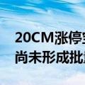 20CM涨停宝丽迪：子公司量产的COFs材料尚未形成批量销售
